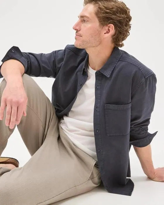 Cible Homme manches longues Lavé chemise