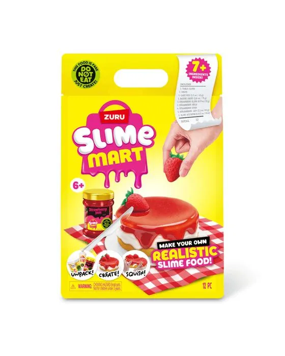 Cake au fromage de fraise Zuru Slime Mart 12 pièces