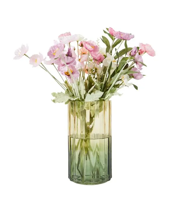 Vase en verre de Wavy Ombre Vert