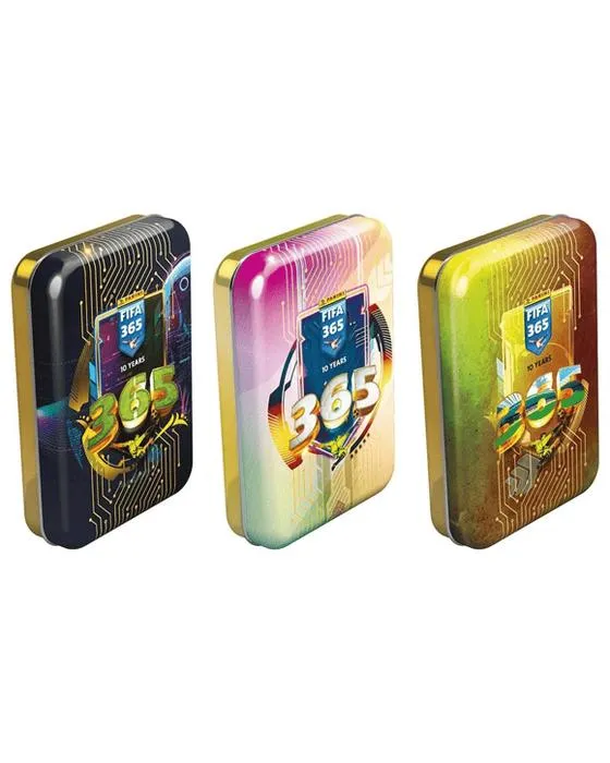 Panini FIFA 365 Adrenalyn XL 2025 Soccer Cartes de trading officielles Boîte en fer-blanc - Assortiment