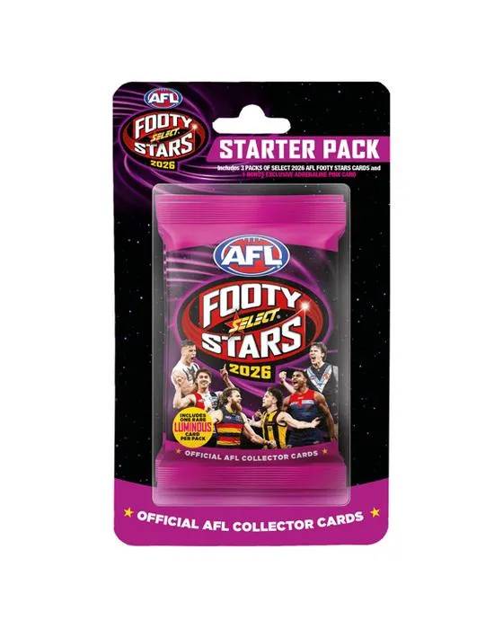 2026 AFL Footy Stars Stars Starter Pack - Rose