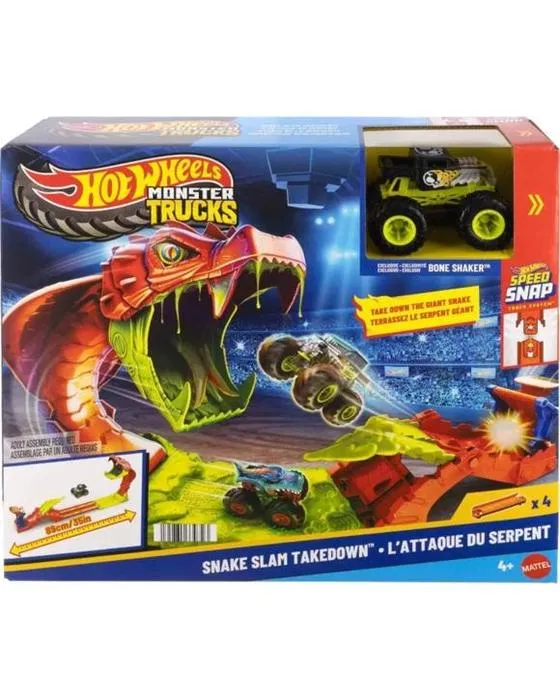 Hot Wheels Monster Trucks Snake Slam Jeu de jeux à rebours