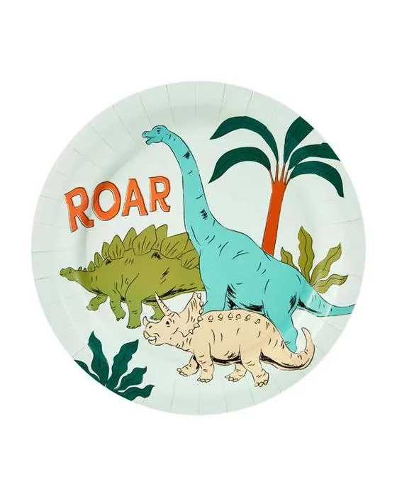 Plaques de papier de dinosaure 16 pièces