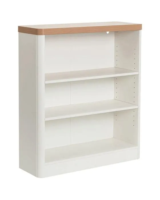 Bibliothèque de Marstad 900mm Chêne et étagères blanches