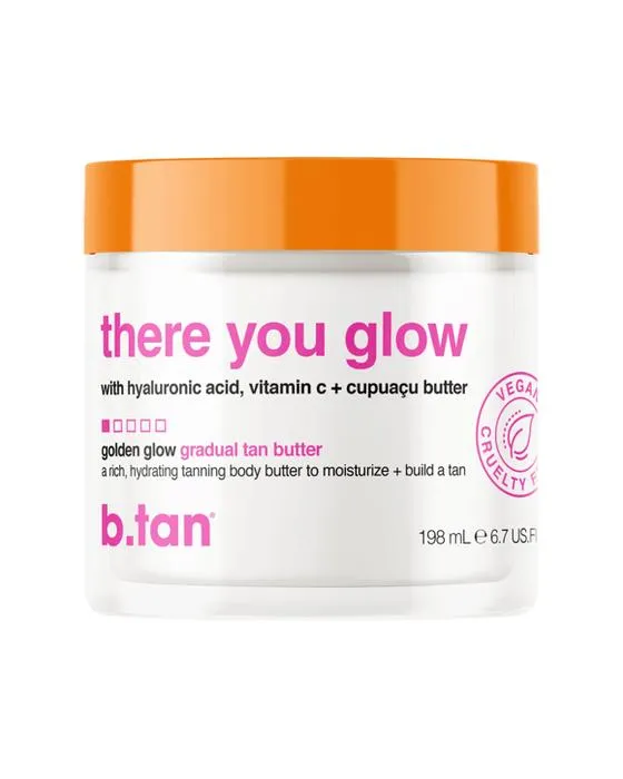 b.tan Golden Glow Beurre de bronzage progressif 198ml - Acide hyaluronique, vitamine C et beurre Cupuacu