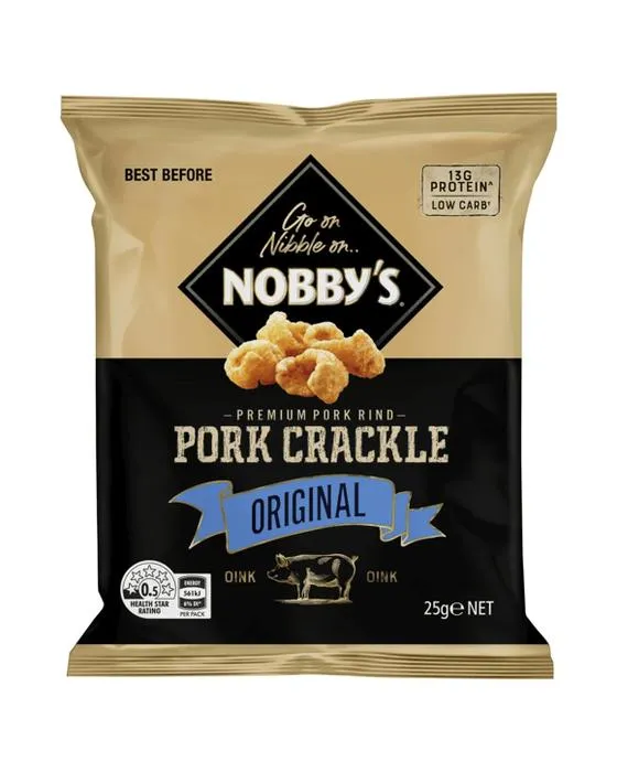 Nobby's Pork Crackle Original 25g