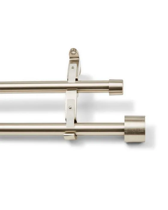 Double rideau Rod - Argent