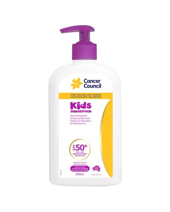 Conseil du cancer Enfants SPF50+ écran solaire 500ml