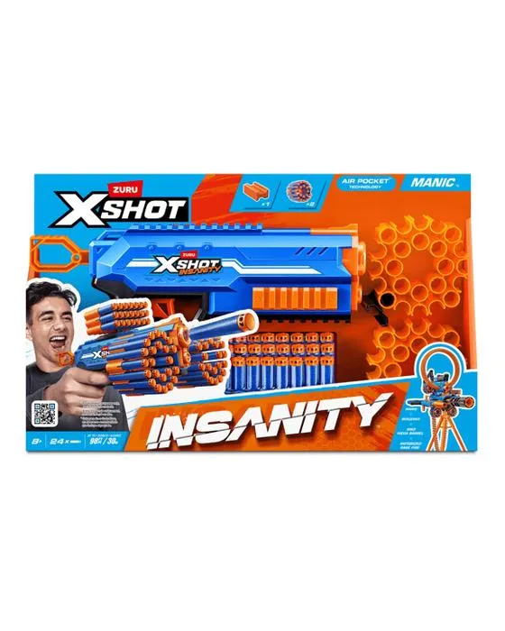 Zuru X-Shot folie Manic Blaster 24 fléchettes
