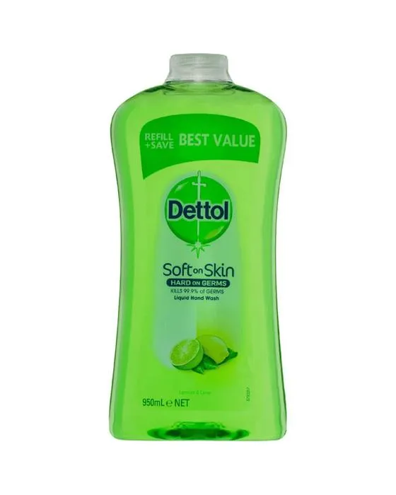 Dettol Lavage des mains liquide antibactérien Lime citron 950mL