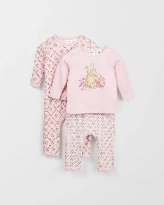 Disney Winnie Le Pooh Coton Bio 2 Pack Pyjama Bébé Set