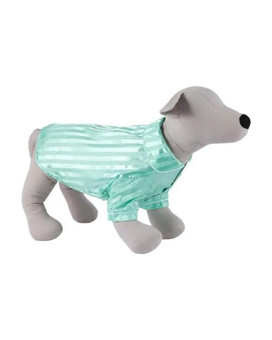 Pet Satin Pyjamas - Petit, Aqua