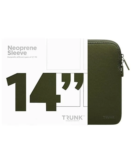 TROUVER Neoprène Manches pour ordinateur portable 14 Olive