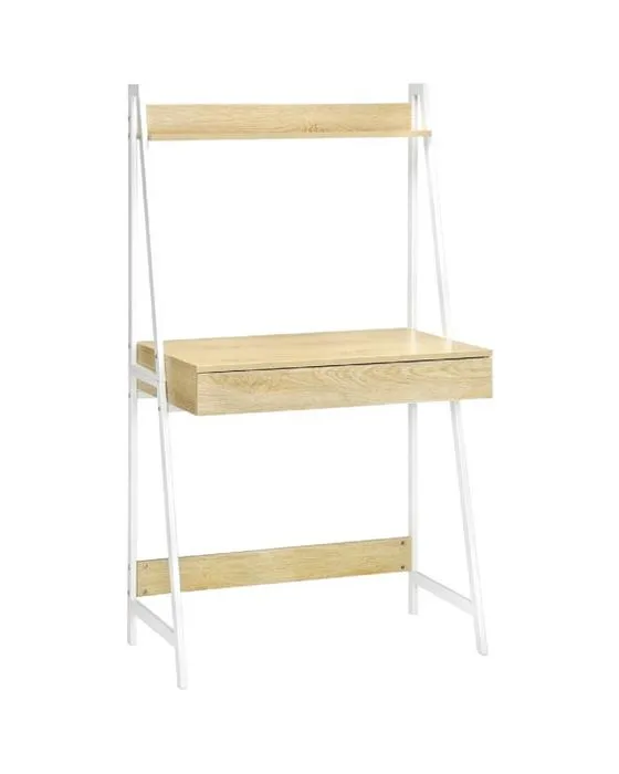 Koge Hutch 1 tiroir bureau 800mm Chêne blanc Bureaux, tables et postes de travail