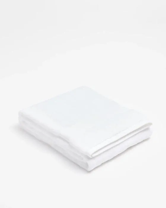 Tâche de bain en coton égyptien - Blanc