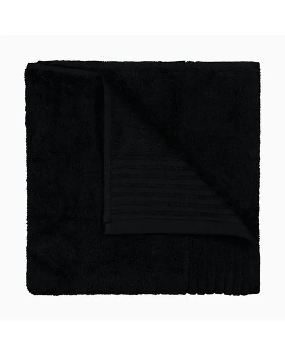 Serviette de bain en coton Edan - Noir