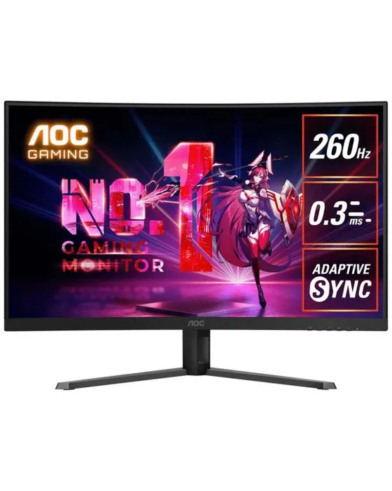 AOC 32" FHD 260Hz 0.3ms Curved Gaming Monitor C32G42ZE
