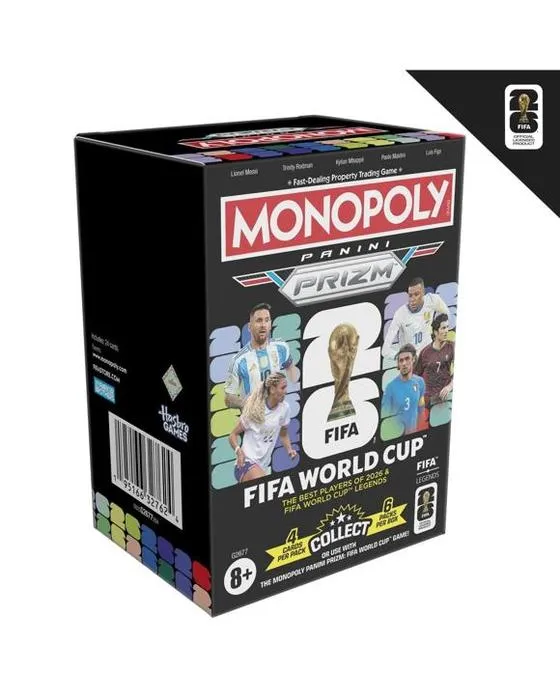 Monopoly Panini Prizm: Coupe du monde FIFA Trading Cards Booster Blaster Box