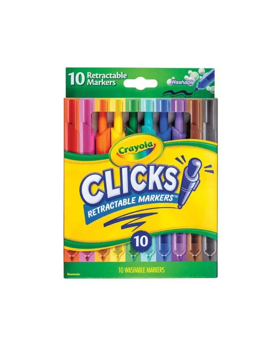 Crayola clique 10 Pack Marqueurs rétractables - Multi