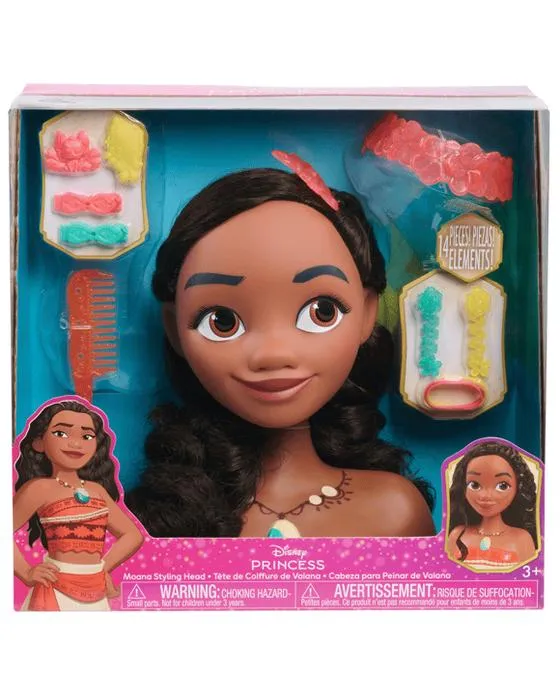 Tête de styling Disney Princess Moana 14 pièces