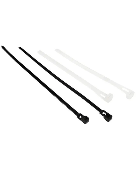 Cable Keji réutilisable Cables Black and White 200 Pack