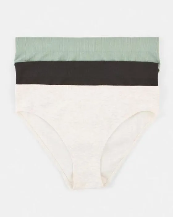 3 sachets de bikini sans couture en bambou côte