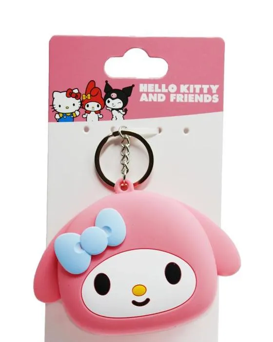 Bonjour Kitty et mes amis licence Mon porte-clés Melody - ton rose, bleu et argent