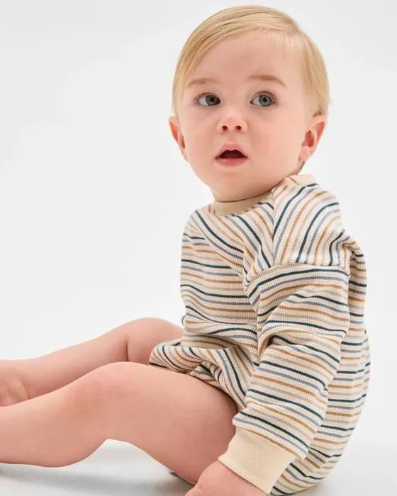 Cible Bébé coton biologique manches longues Gaufre Body