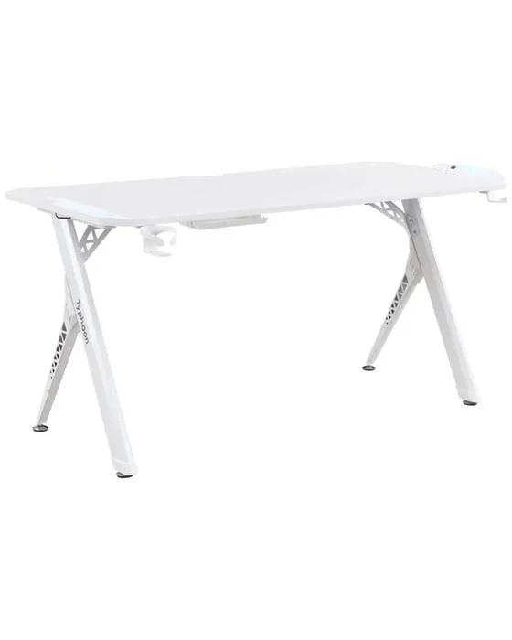 Typhoon Viper Bureau de jeu 1500mm Blanc Bureaux Tables et postes de travail