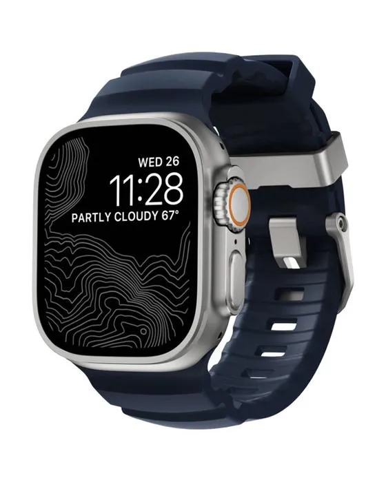 Nomad Apple Watch Band Rocky Point 44-46mm Bleu
