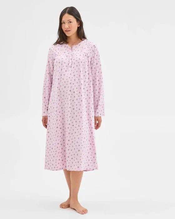 Cible Femme Australienne Coton Manches longues Traditionnelle Pintuck Nightie
