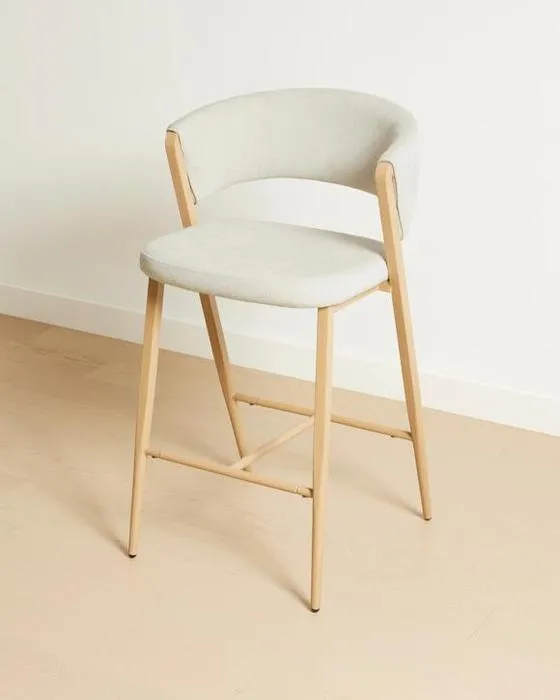 Tabouret de bar de l'appelant - Crème