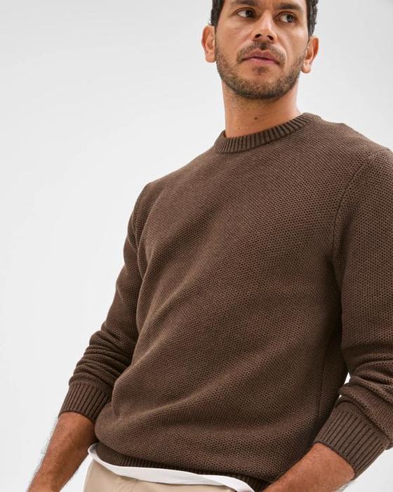 Cible Homme Australien Coton Midweight Honeycomb Jumper
