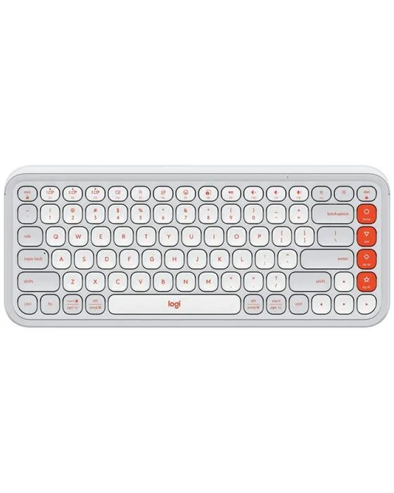 Clés de l'icône de la pop Logitech off blanc