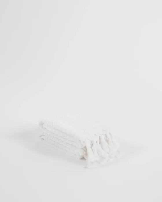Cible Laynie Australian Coton Texturé Serviette 2 Pack - Blanc