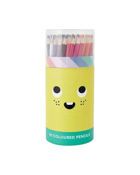 90 Crayons colorés en emballage