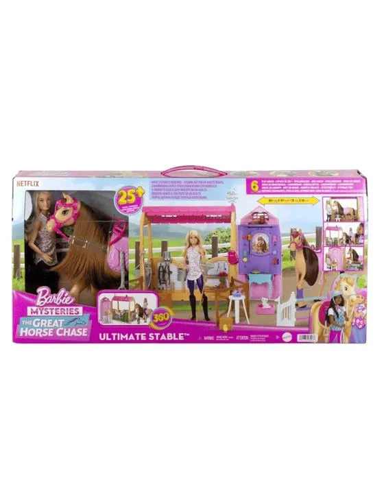 Barbie Mysteries: Le Grand Cheval Chase Ultime Stable Playset