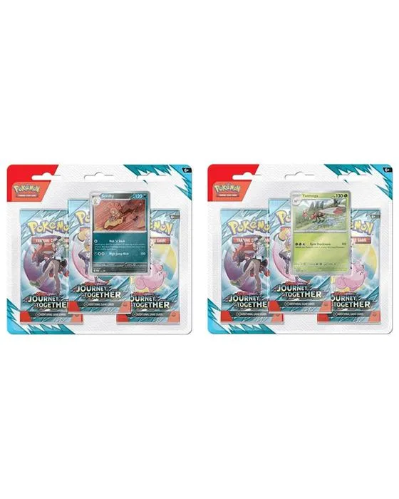 3 Pack Pokemon Trading Card Game: Voyage ensemble Booster Blister Pack - Assortiment