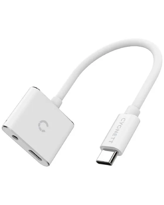 Adaptateur Cygnett Essentials 3.5mm à USB-C avec port de recharge
