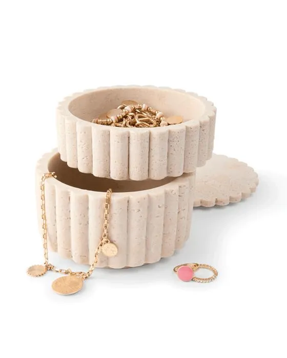 Boîte à bijoux Travertine Look