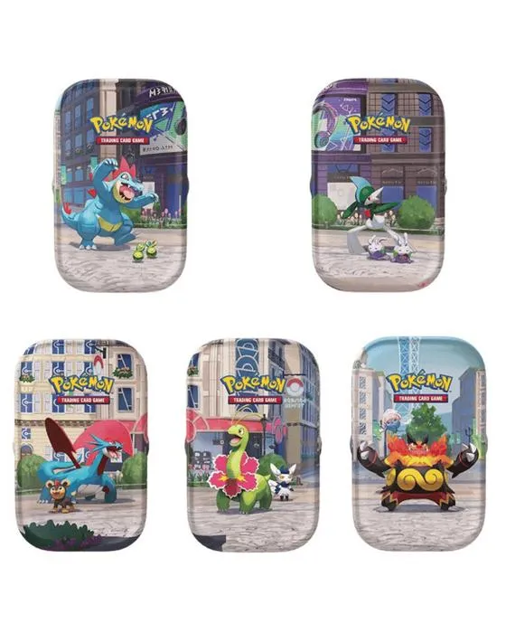 Jeu de cartes de trading de Pokemon: Mini en étain de Lumiose City - Assortiment