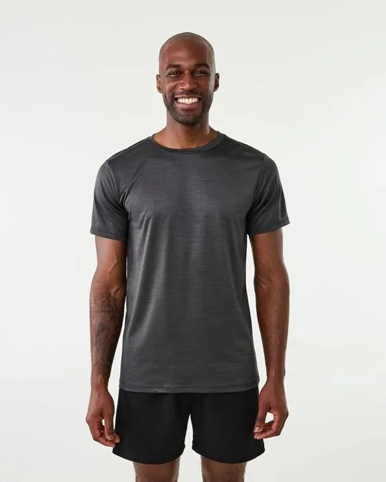 T-shirt cationique en col de cou homme actif