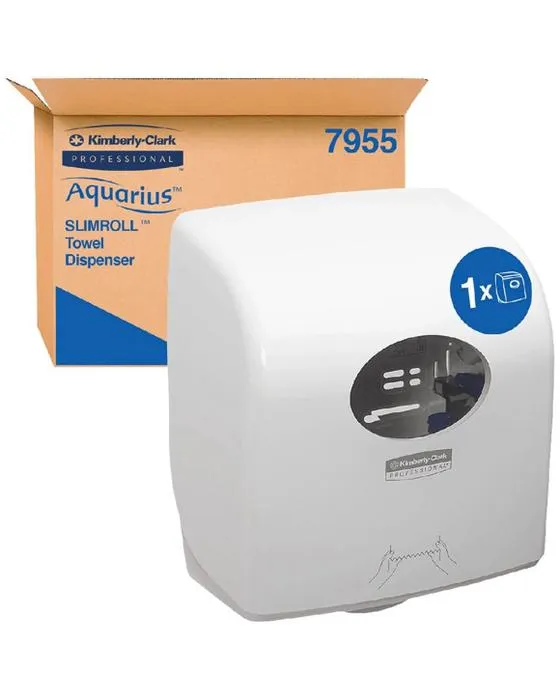 Distributeur de serviettes en papier rose Kimberly-Clark Verseau PBS SlimRoll