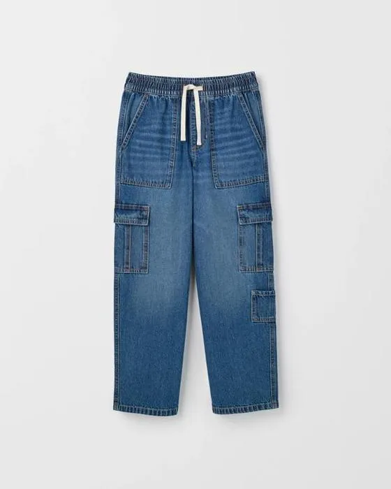 Cible Denim Loose Fit Cargo Denim Jeans