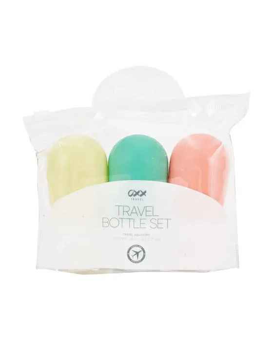 OXX Travel Solutions 3 Pack de bouteilles de voyage