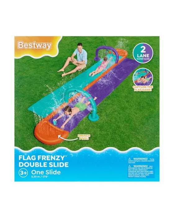 Double diapositive de drapeau de Bestway Frenzy