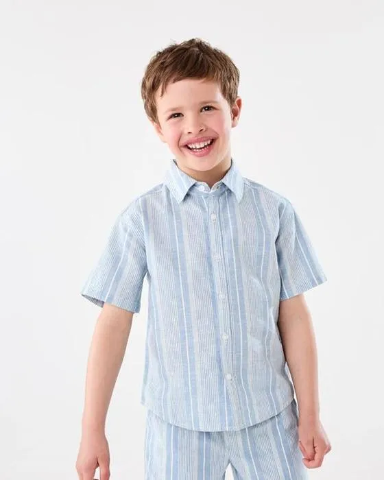 Chemise en mélange de lin