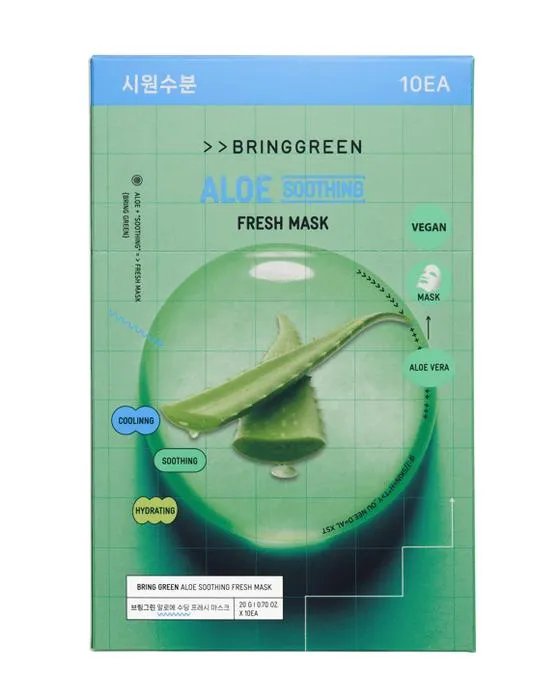 Bringgreen 10 Pack Masque frais apaisant 20g - Aloe