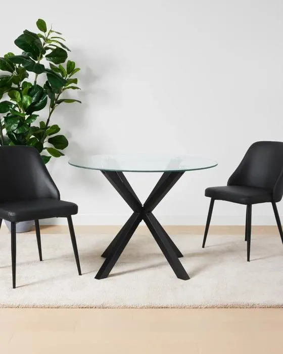 Table à manger en verre de Lennox