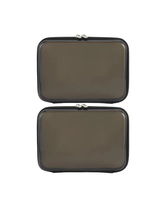 2 Packs de cubes d'emballage transparents - Noir